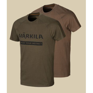 Härkila Logo T-Shirt 2er-pack ASDO talla L